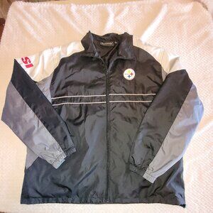 Vintage NFL Pittsburgh Steelers Full Zip Windbreaker Jacket SI Edition Men’s XL